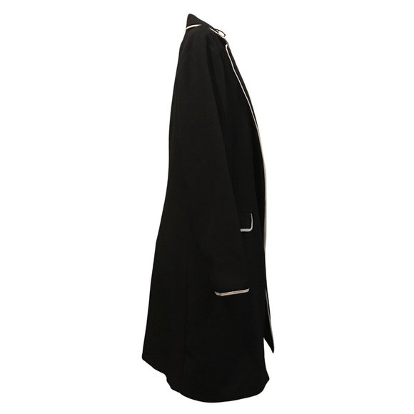 Angel Eye London Size 10 Black Coat Piping - Picture 3 of 5